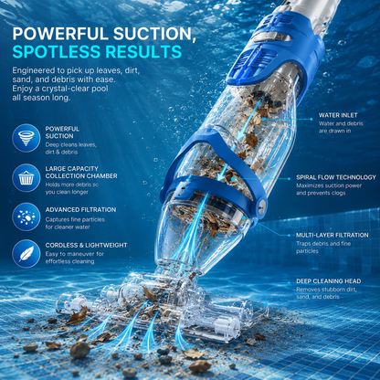PoolGlide™ Handheld Pool Vaccum